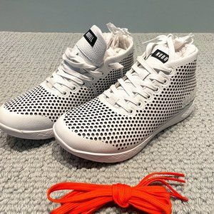NOBULL White Leather Mid Trainer+ NWT